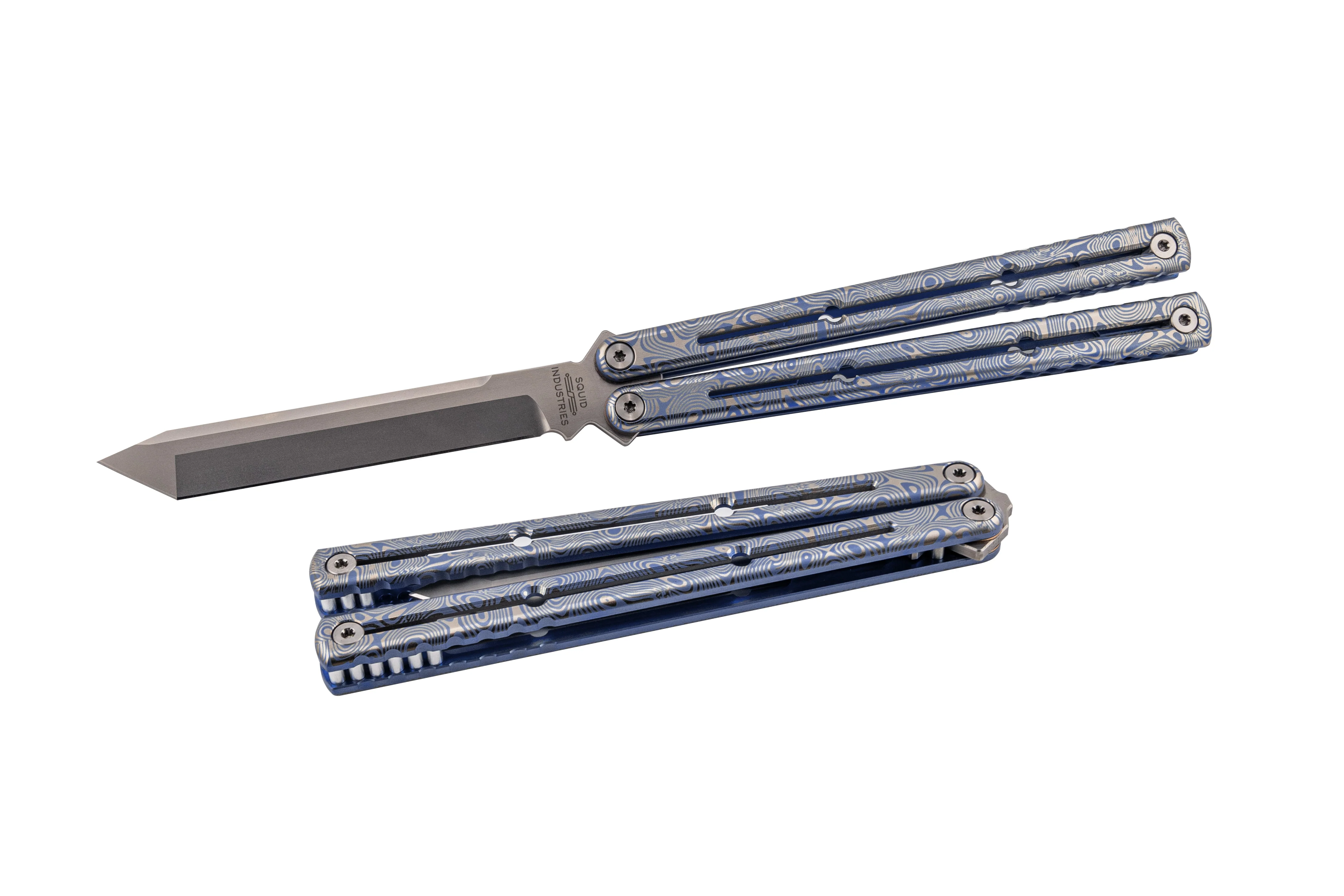 Etched Titanium Krake Raken Tanto - Image 8